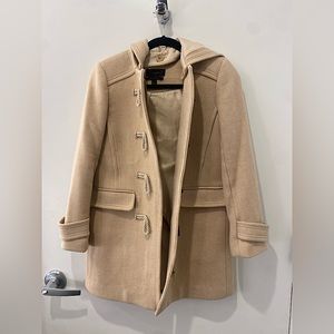 J.Crew the 2007 Italian stadium-cloth wool toggle coat in hthr beige